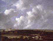 Jacob van Ruisdael View of the Dunes near Bl oemendaal with Bleaching Fields Germany oil painting artist